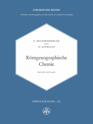 cover image of Röntgenographische Chemie